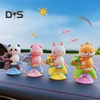 Экологически чистая статуя автомобиля, ручная роспись, очаровательный автомобильный орнамент, кукла-пупс