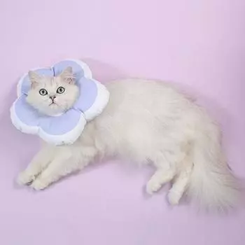 Экологически чистые аксессуары для домашних животных в форме цветка, ошейник для восстановления шеи для собак XS зелёный