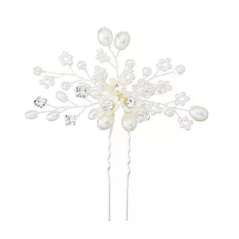 Экологически чистые свадебные украшения ручной работы от Миан Ино, заколки для волос с жемчугом и стразами, аксессуары для волос подружек невесты для детей.