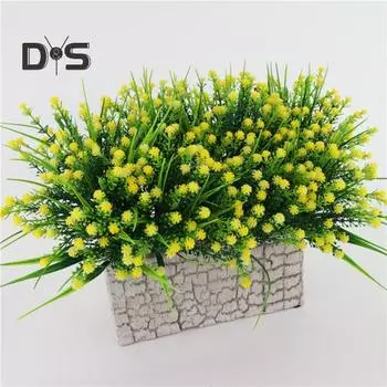 Экологически чистый искусственный цветок 5 ветвей вечный пластиковый водонепроницаемый симулятор детского дыхания белый