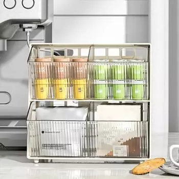 Экологически чистый контейнер для чайных пакетиков, съемный небьющийся офисный ящик для хранения капсул для кофе