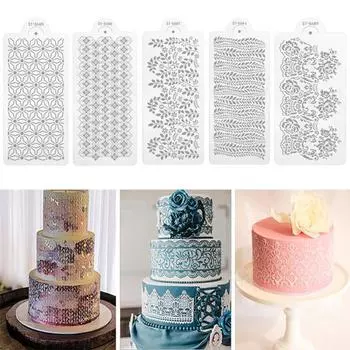 Шаблон для украшения торта Yousheng, легко стираемый, складной, легкий, устойчивый к трещинам, сетчатый трафарет для торта для кухни A