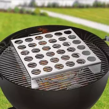 Экологически чистый пищевой дисплей, многоразовая жаровня для куриных ножек, стойка для гриля-барбекю, аксессуары для гриля, стойка для гриля-барбекю C