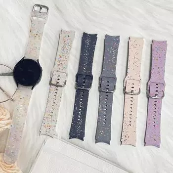 Экологичный силиконовый ремешок для Samsung Galaxy Watch 7/6/5/4 сменный ремешок для часов Galaxy Watch FE