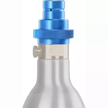 Экологически чистый сверхмощный преобразователь с полированной поверхностью, резьба для клапана для приготовления соды, аксессуары для заправки клапана, быстрый конвертер CO2 золотистый