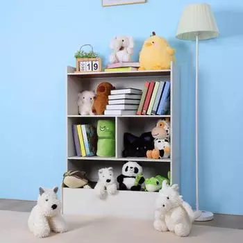 Экологичная детская книжная полка для дома, спальни, детских иллюстрированных книг, шкафов для хранения игрушек, закусок, всякой всячины, органайзеров, стеллажей, полки белый
