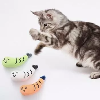 Экологичная износостойкая милая плюшевая игрушка для кошек, скрежещущая зубами, с кошачьей мятой, аксессуары для домашних животных зелёный