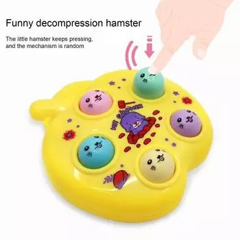 Экологичная красочная игрушка-фиджет, мини-игровая консоль, брелок для ключей «Бей крота», подарок для снятия стресса и декомпрессии
