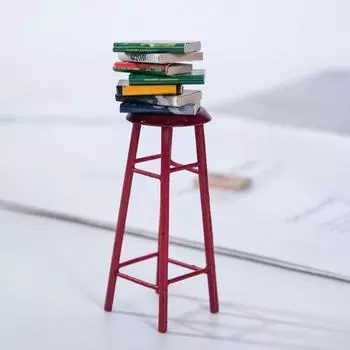 Экологичная кукольная жизнь, украшение, ролевая игрушка, барный стул, модель 1/12, аксессуары для дома, детский подарок, мини-имитация коричневый