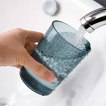 Экологичная однотонная чашка для полоскания рта, прозрачная чашка для зубной щетки, бытовая чашка для воды, чашка для мытья посуды