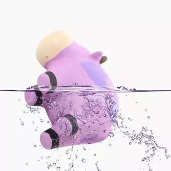 Экологичная супер мягкая долговечная интерактивная игрушка для домашних животных, мультяшная милая собака, жевательная игрушка для животных фиолетовый