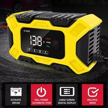 Экологичное защитное зарядное устройство от перезарядки 100-240 В переменного тока для автомобильных аккумуляторов 12 В, автоматическое зарядное устройство для мотоциклетных аккумуляторов, автомобильное оборудование US Plug