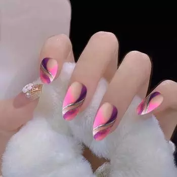 Экологичные гибкие долговечные линии наклейки для ногтей блестящие самоклеящиеся наклейки для салона красоты красный