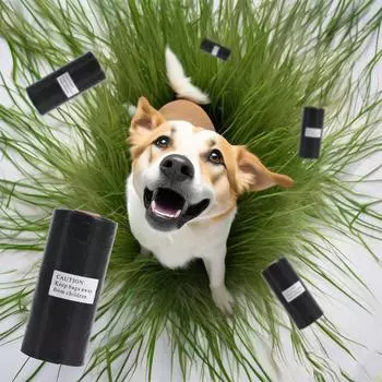 Экологичные многоцветные биоразлагаемые пакеты для собачьих экскрементов (Кукурузный крахмал, компостируемый) Bulk - Supports Labeling