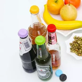 Экологичные силиконовые крышки для пивных бутылок — сохраняют свежесть, подходят для пищевых продуктов, доступны в 6 цветах Wine bottle stopper