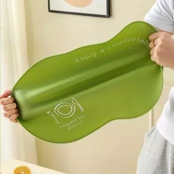 Экологичные силиконовые подставки для столовых приборов с приподнятым краем, декоративный коврик для рабочего стола, подставка под стакан для столовой чёрный