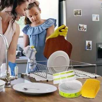 Экологичный чистящий камень для ванной комнаты, кухни, спальни, бережный, глубоко очищающий, для душа, полов, долговечный, эффективный очиститель поверхностей Sets