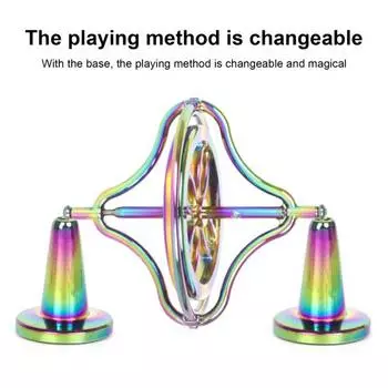 Экологичный цинковый сплав миниатюрный пальчиковый фиджет-игрушка гироскоп антистрессовый детский подарок разноцветный
