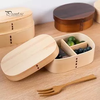 Экологичный контейнер для бенто большой емкости, легко чистящийся, портативный детский контейнер для бенто, бытовые принадлежности