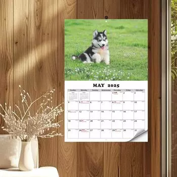 Экологичный настенный календарь с изображением собак, планировщик на 13 месяцев