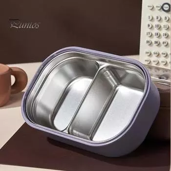 Экологичный водонаполняемый пищевой контейнер без содержания бисфенола А, изолированный пищевой контейнер, домашний офис, ланч-бокс, пикник на открытом воздухе 950ml коричневый