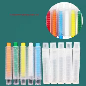 Экологичный вращающийся держатель для мела с ручками-мелками, не содержащими пыли rotating chalk set прозрачный