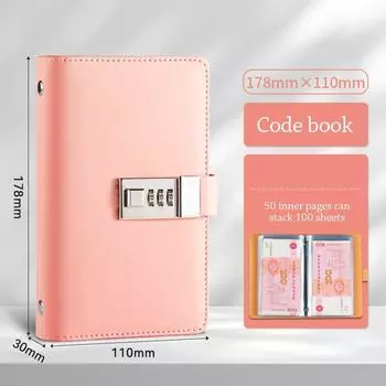 Экономьте деньги 100 конвертов Экономия денег Вызов PU Экономия Вызовы Листы Бюджетные переплетчики Любители розовый