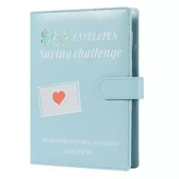 Экономьте деньги 100 конвертов с переплетом для задач А5 Кошелек для экономии денег Книга-планировщик бюджета для пар Only cover розовый