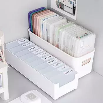 Экономьте место, белый цвет, удобный гладкий край, органайзер для мелочей, настольный ящик для хранения, органайзер, чехол белый