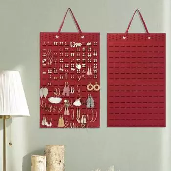 Экономьте место, подвесной дизайн, практичная Складная сумка для хранения ювелирных изделий ручной работы в стиле ретро, сумка для хранения ювелирных изделий чёрный