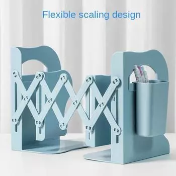 Экономьте место Выдвижные держатели для книг Фиксированный разделитель для книг Подставка для книг Офисные принадлежности S белый