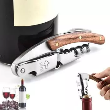 Экономьте труд, широкое применение, полезная нескользящая ручка, открывалка для бутылок, съемник крышек для вина, пива с резаком, открывалка для бутылок A
