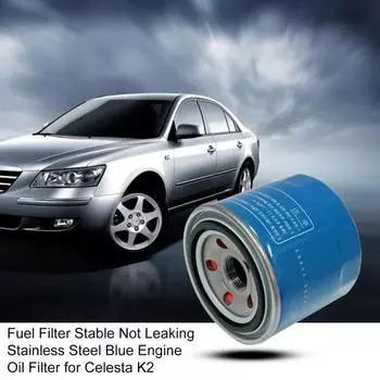 Экономичный масляный фильтр, надежный, экологичный, долговечный. синий