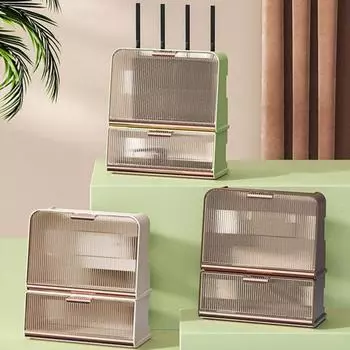 Экономия места, легкий, удобный, видимый дизайн, роскошный полосатый провод, кабель, чехол для хранения маршрутизатора Wi-Fi, коробка для хранения маршрутизатора Wi-Fi S кофейный