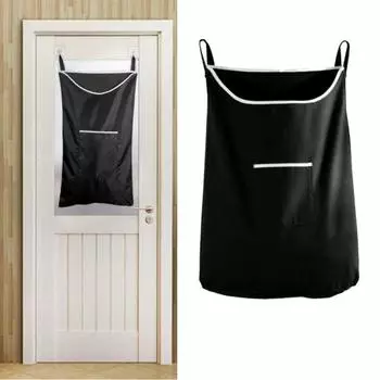 Экономия места на двери, сзади висит сумка для белья, сумка для хранения грязной одежды
