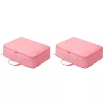 Экономия места Самокомпрессионный органайзер для одежды Сумка для хранения одеял (розовый)