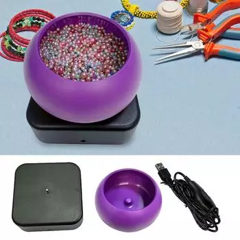 Экономия времени Электрический инструмент для бисероплетения Удобный электрический инструмент для плетения бусин, загрузчик бусин для браслетов и ожерелий