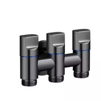 Экономящий место трехходовой угловой клапан из нержавеющей стали, кран для стиральной машины, инструменты для кухни и ванной комнаты