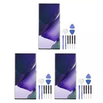 Экран мобильного телефона с рамкой и инструментами для ремонта 6,8 дюйма 3088 X 1440 с функцией считывания отпечатков пальцев Black