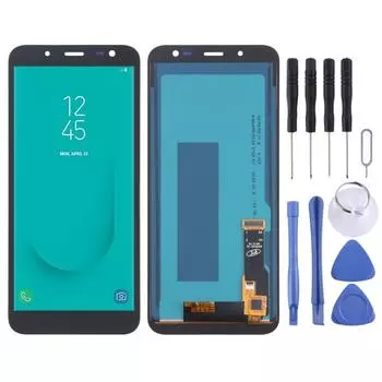 Экран TFT LCD для Galaxy J6, On6, J600F/DS, J600G/DS с дигитайзером в полной сборке чёрный