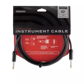 Экранированный кабель American Stage Instrument Cable D Addario (Гитарный щит) PW-AMSG-10 (3,0 м СС) []
