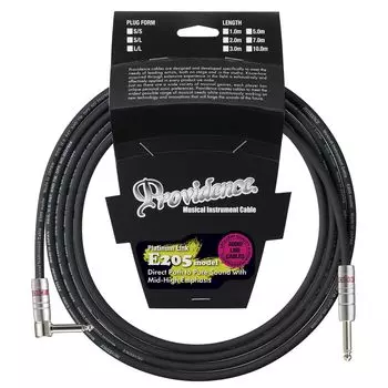 Экранированный кабель Providence E205 5 м S/L вилка (Прямой/Г-образный тип)