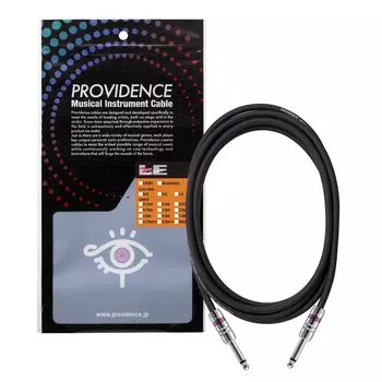 Экранированный кабель Providence LE501 3 м с вилкой из нержавеющей стали (Прямой/Прямой) черный