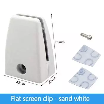 Экранный зажим из алюминиевого сплава, регулируемый, без перфорации, подвижный зажим для стекла, фиксированная деревянная доска B