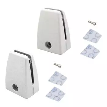 Экранный зажим из алюминиевого сплава, регулируемый, без перфорации, подвижный зажим для стекла, фиксированная деревянная доска B