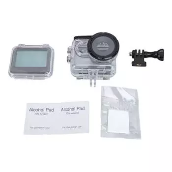 Экшн-камера Водонепроницаемый чехол Закаленное стекло Устойчивый к давлению Высокопропускающий объектив Защита от протечек