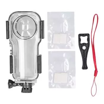 Экшн-камеры, дайвинг-бокс из нержавеющей стали, оптическое стекло, подводная камера с панорамным корпусом на глубину 40 м