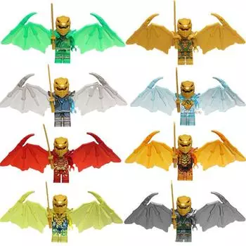 Экшн-мини-фигурки из фильмов с крыльями, строительные блоки, игрушки, модель кирпича, подарки на Новый год и день рождения для детей и мальчиков No Box