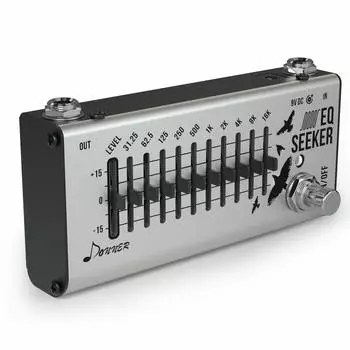 Эквалайзер Donner EQ Seeker 10-полосный эквалайзер, эффектор, эквалайзер, гитарная педаль эффектов (Искатель EQ)