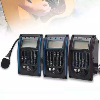 Эквалайзер Эквалайзер Гитарный тюнер Система 5 полос Звукосниматель для акустической гитары Акустическая гитара Only A Battery Box